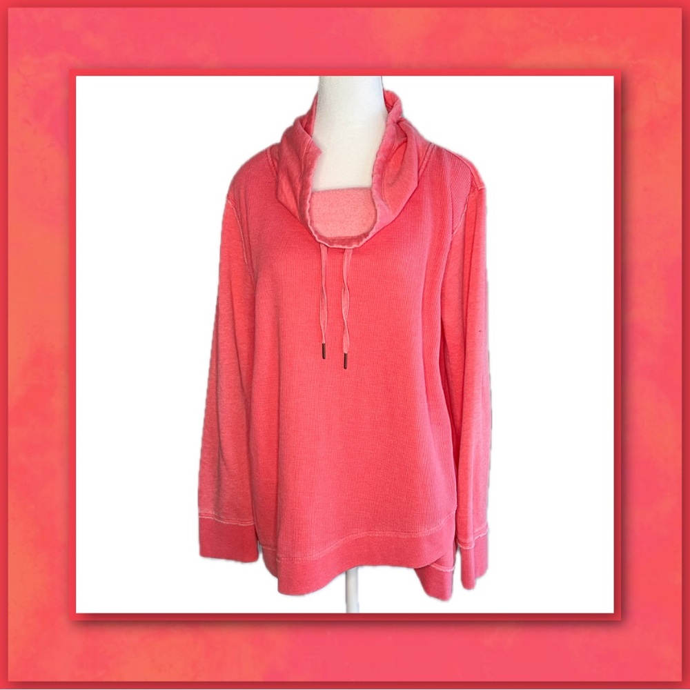 Calvin Klein Funnel Neck Tulip Hem Sweatshirt